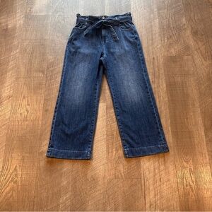 J.Crew Women’s Wide-Leg Paperbag Waist Jeans – Size 27 with Tie Belt